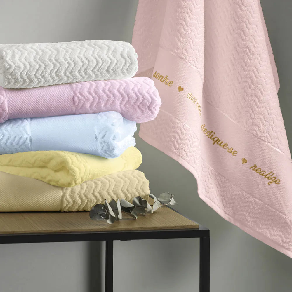 Toalla para bordar Verona 100% algodón 340 gramos blanco