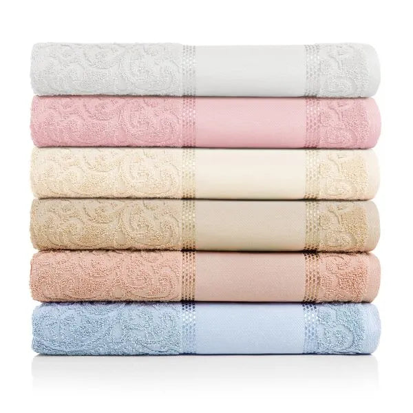 Toalla para bordar Melina 100% algodón 480 gramos Azul