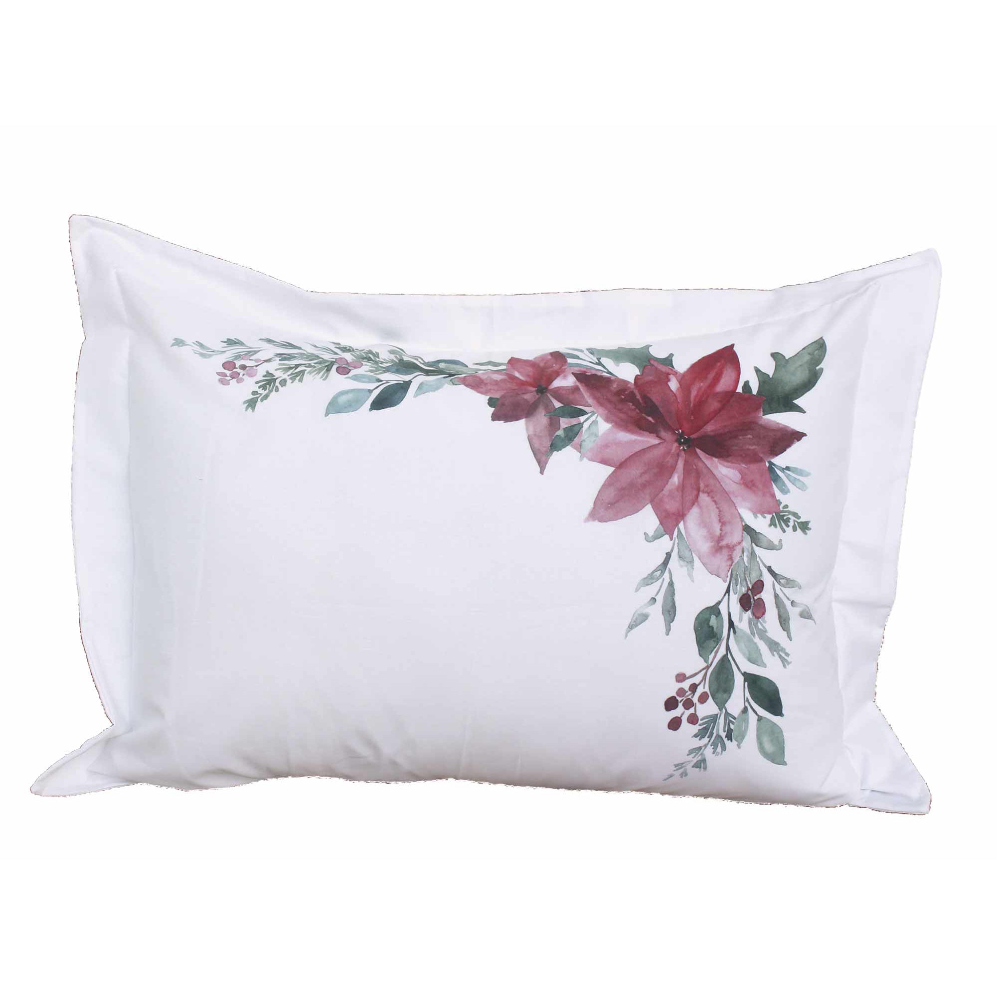 Juego x2 almohadones Aquarela Poinsetias