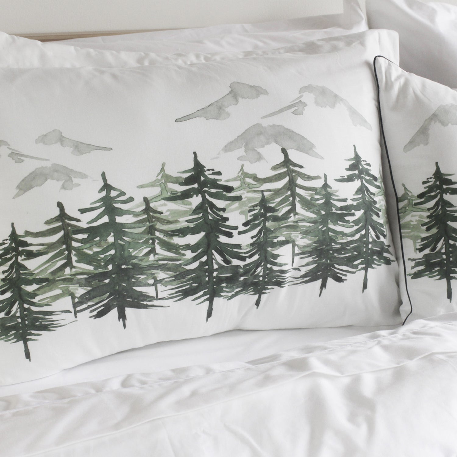 Juego x2 fundas para almohada navideñas Aquarela Arbore