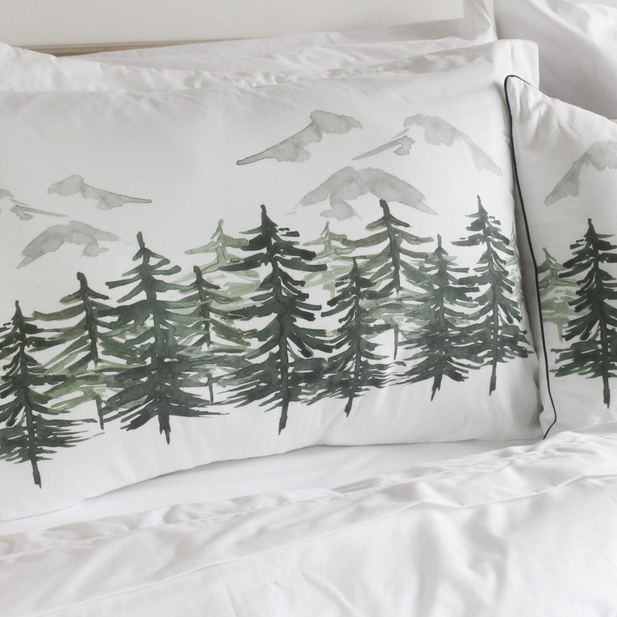 Juego x2 fundas para almohada navideñas Aquarela Arbore