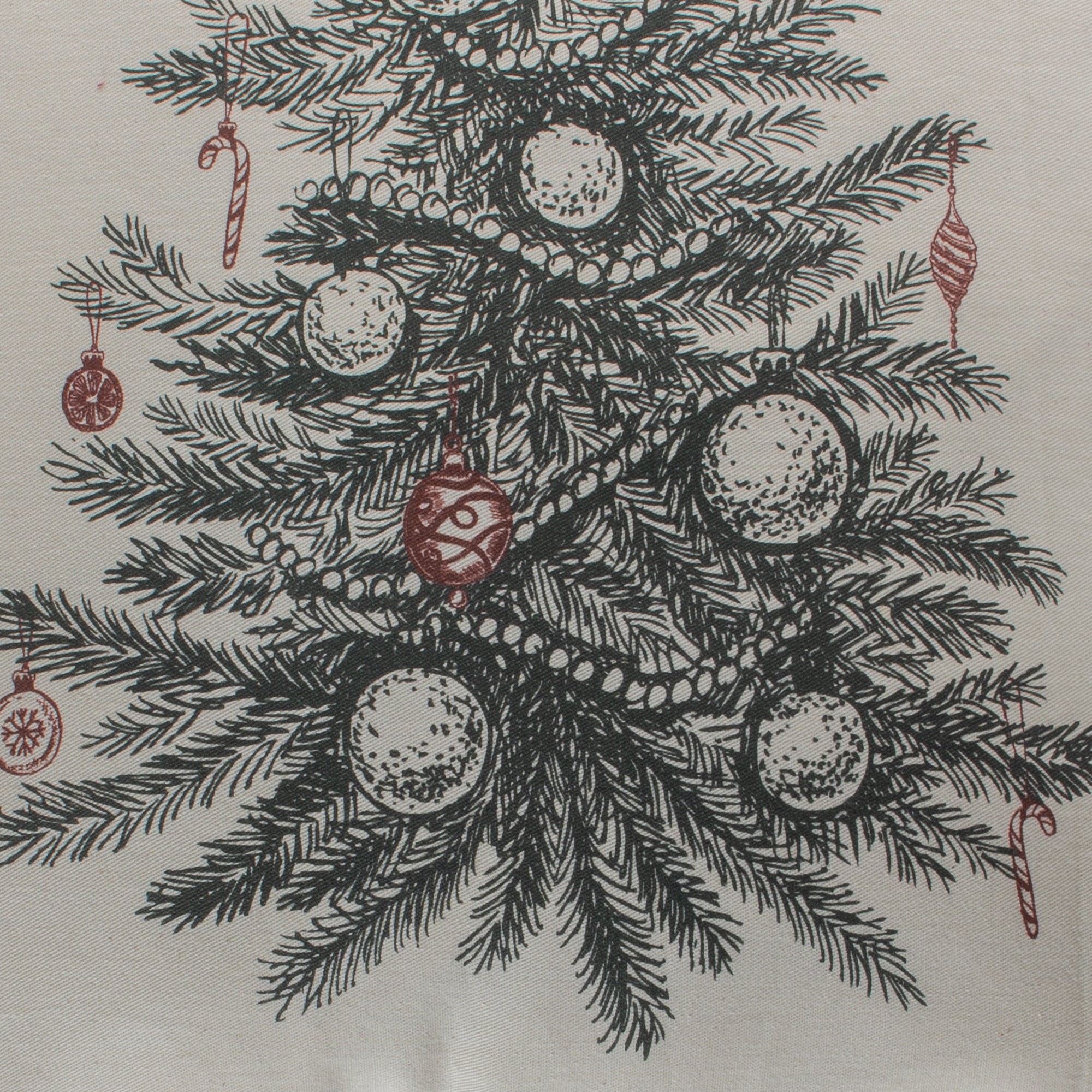 Funda decorativa para cojín navideña Arbol de Navidad