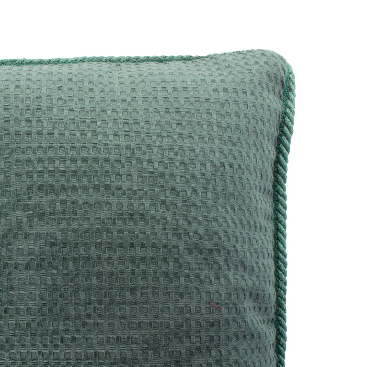 Funda piquet para cojín con cordón Verde