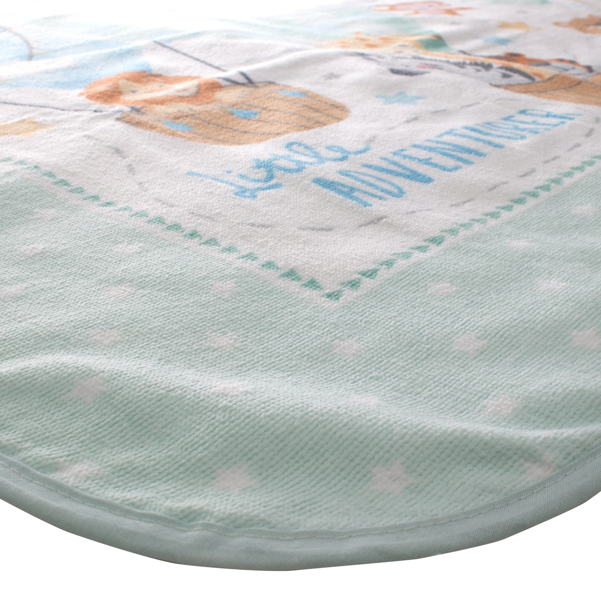 Toalla Capucha para bebé 100% algodón estampado Little Adventurer
