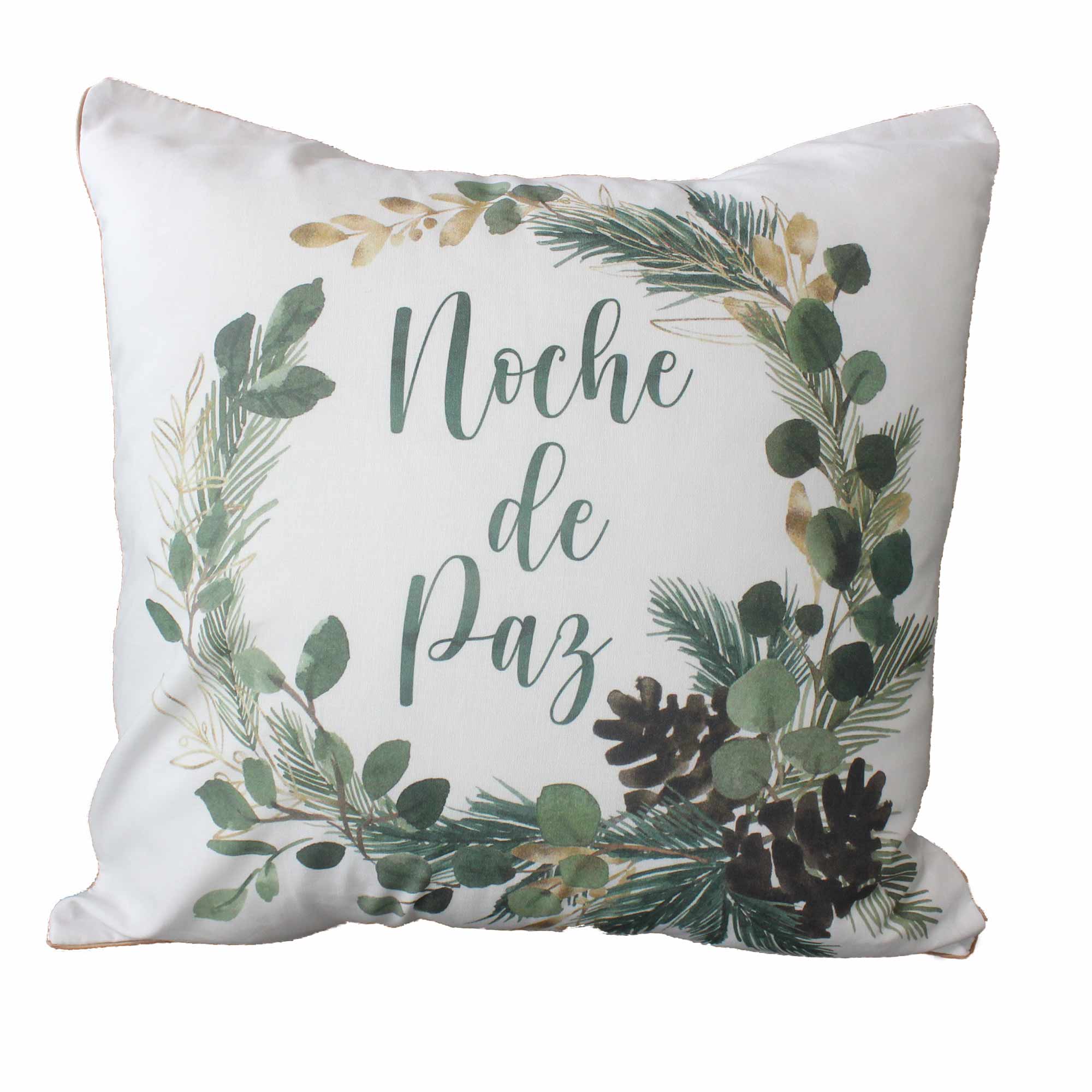 Funda para cojín Navideña Aquarela Noche de Paz