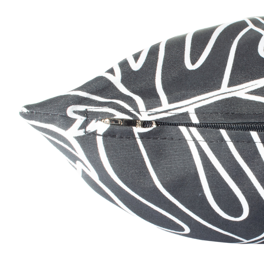 Funda para cojín Belize Figueiras Negro