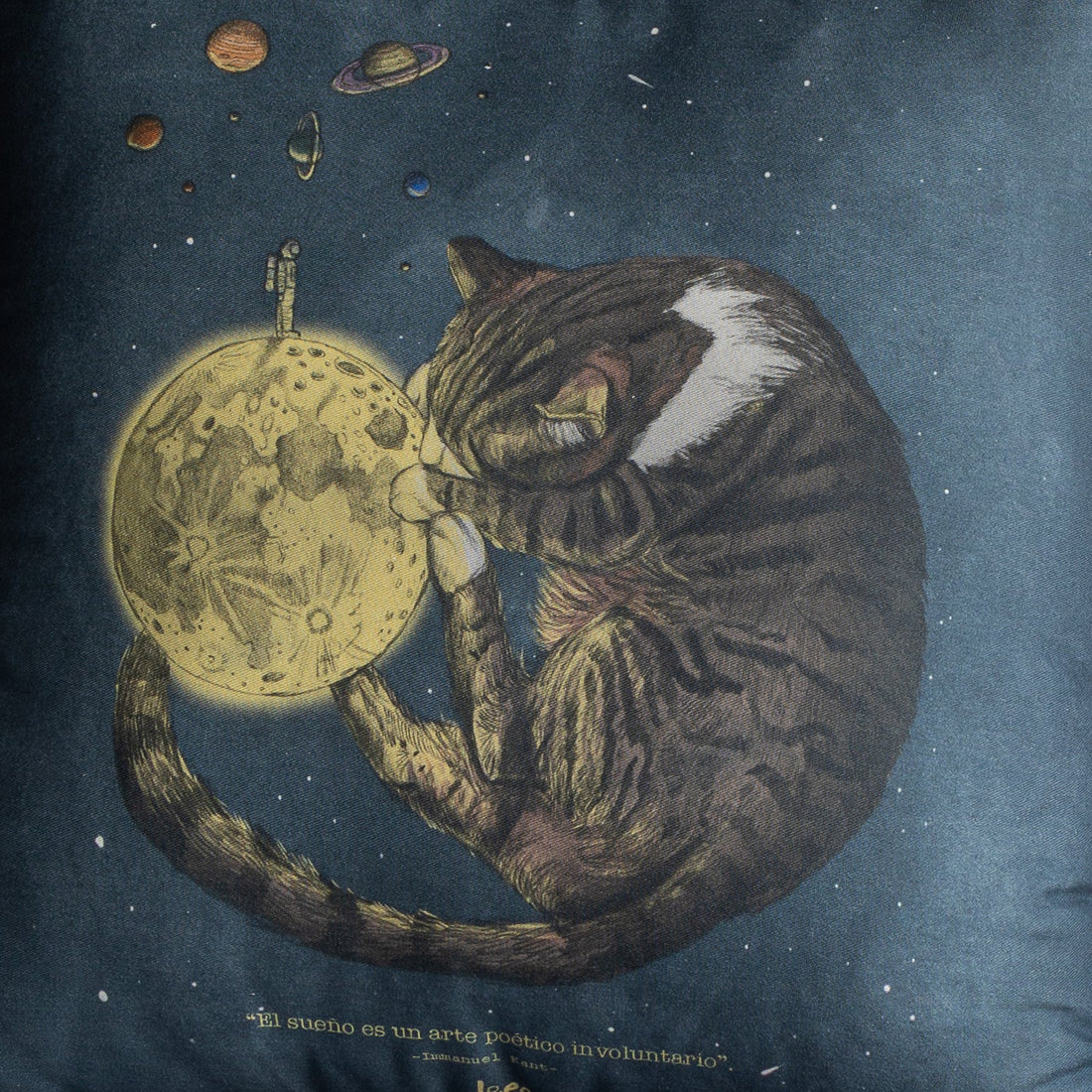 Funda Cojin Cuadrada Ilustrada Durmiente By Leen