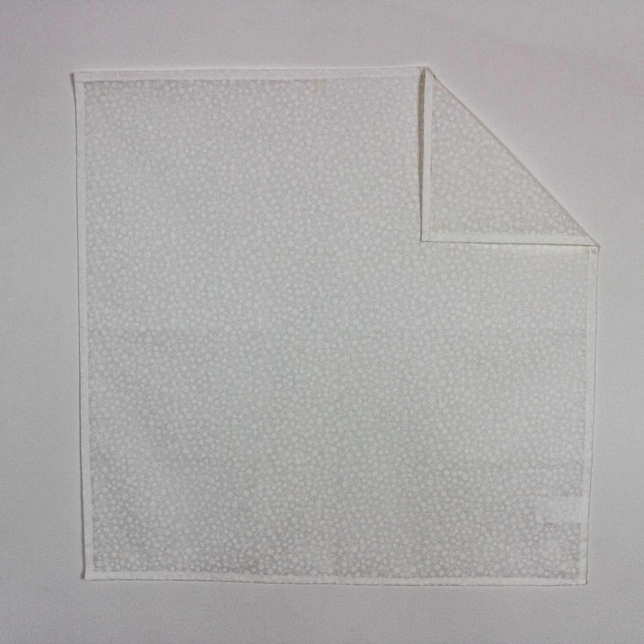Servilleta de tela Flor Blanco 100% algodón