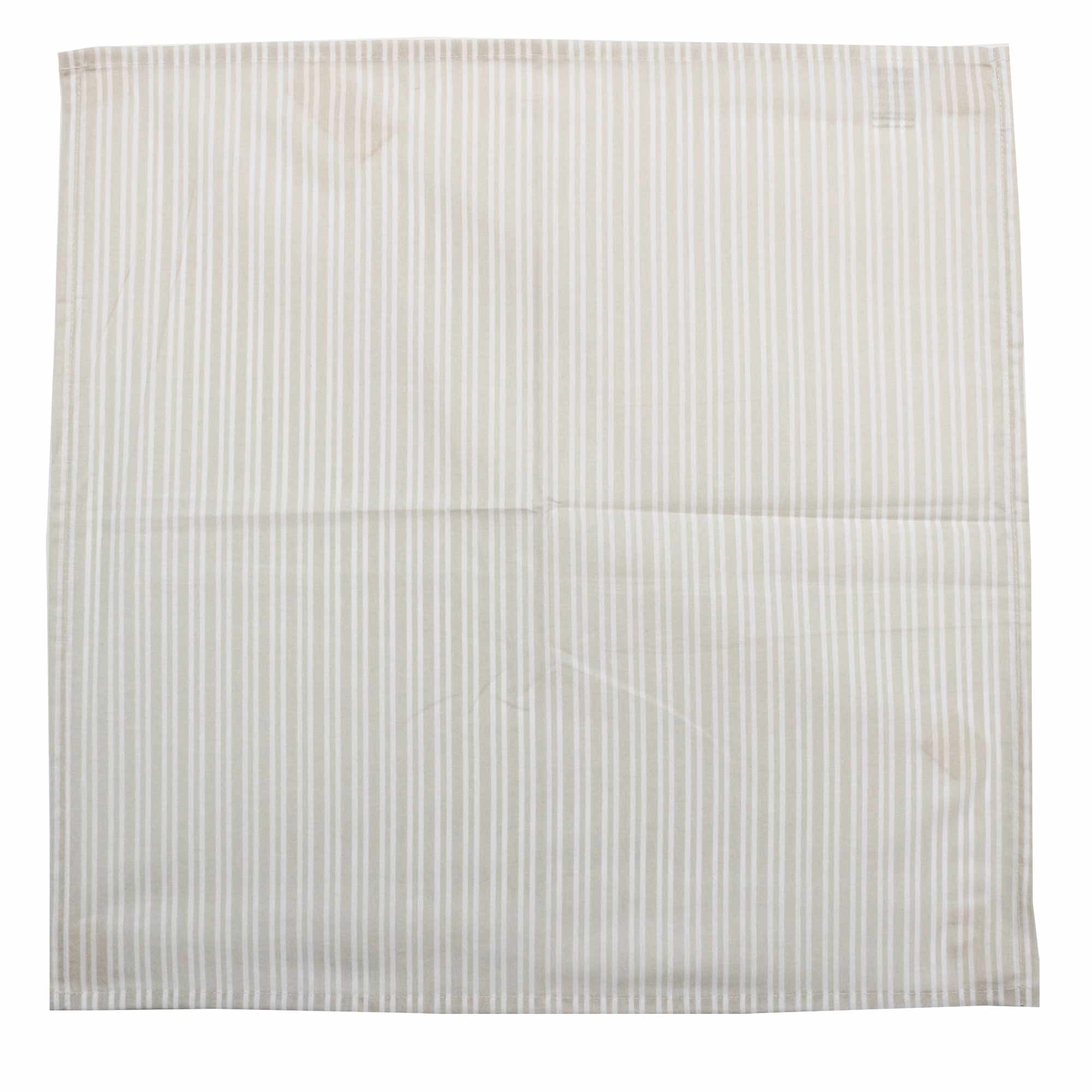 Servilleta de tela Rayas Beige 100% algodón