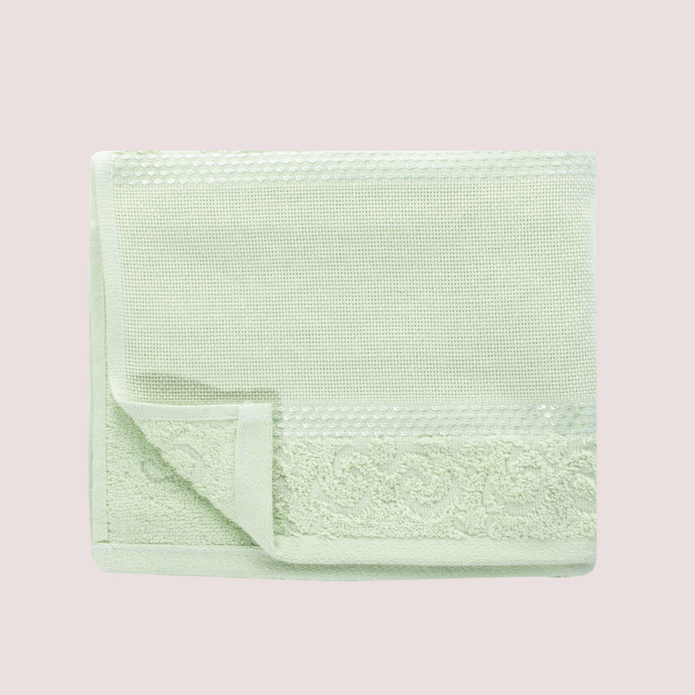 Toalla para bordar Melina 100% algodón 480 gramos Verde Chai