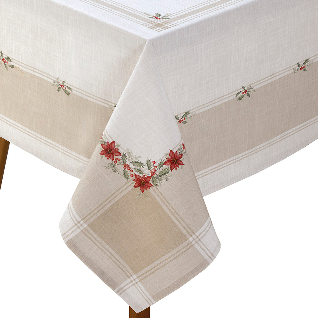 Mantel decorativo navideño Matisse Poinsetias