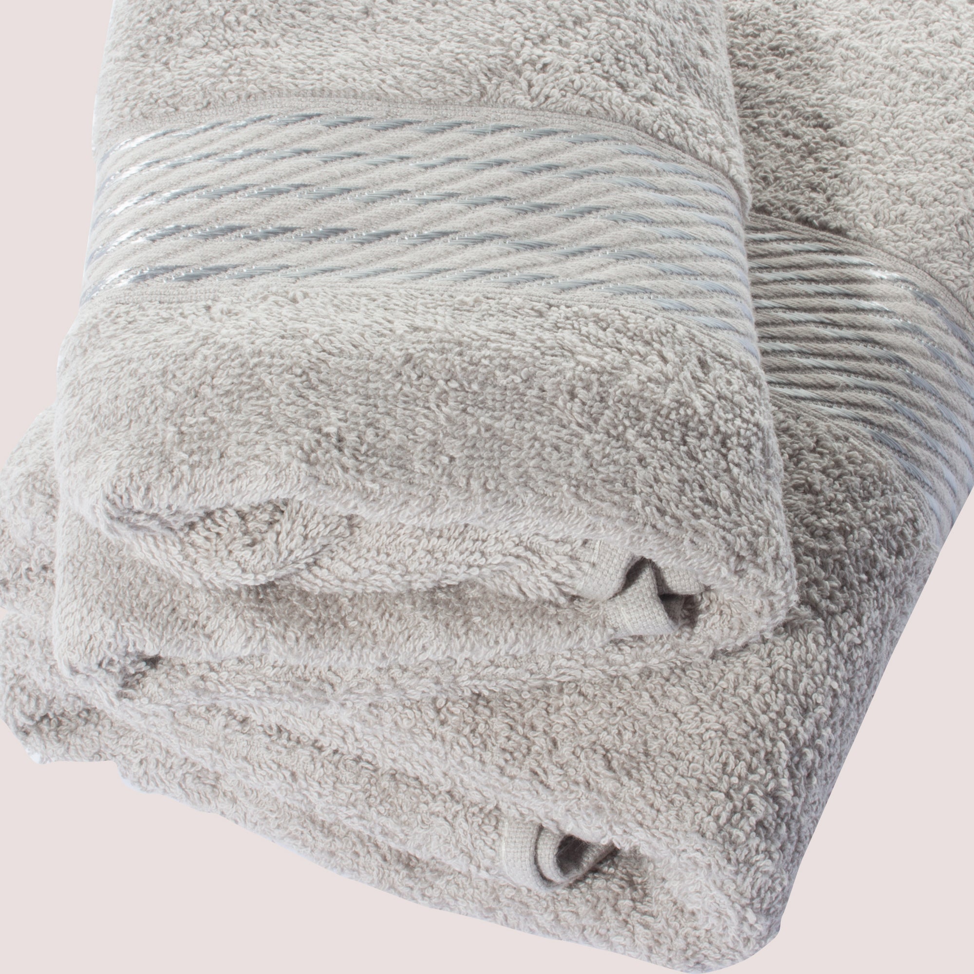 Toalla de baño Prisma 100% algodón de 400gr/m2 Gris