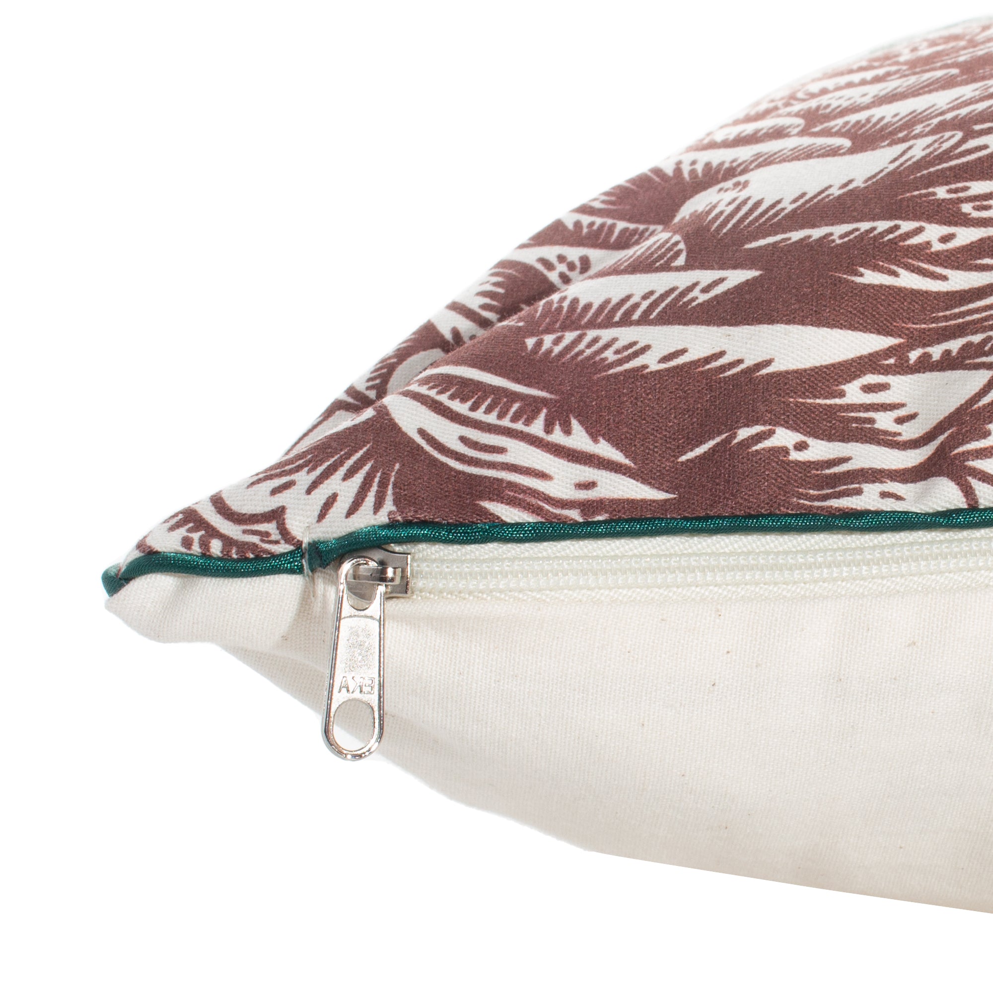 Funda decorativa para cojín navideña Hojas de Pino