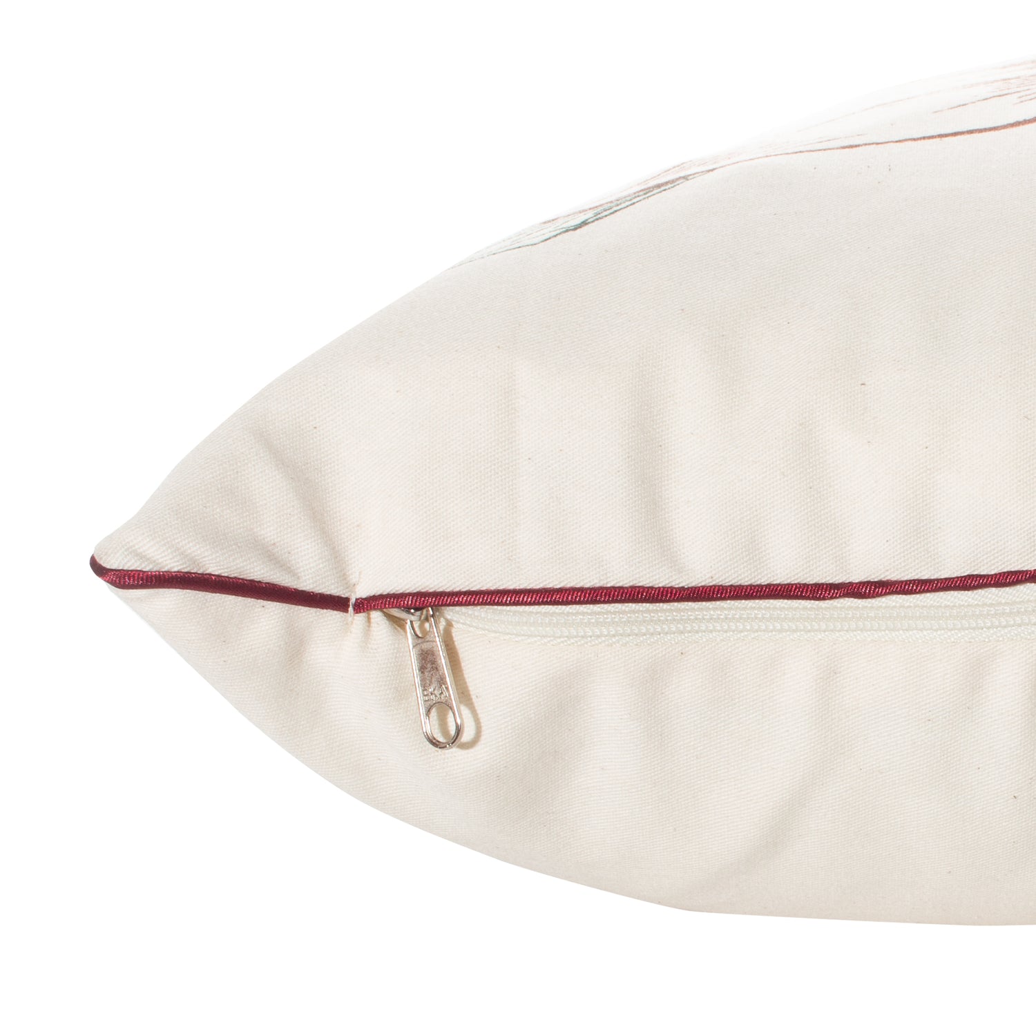 Funda decorativa para cojín navideña Poinsetias