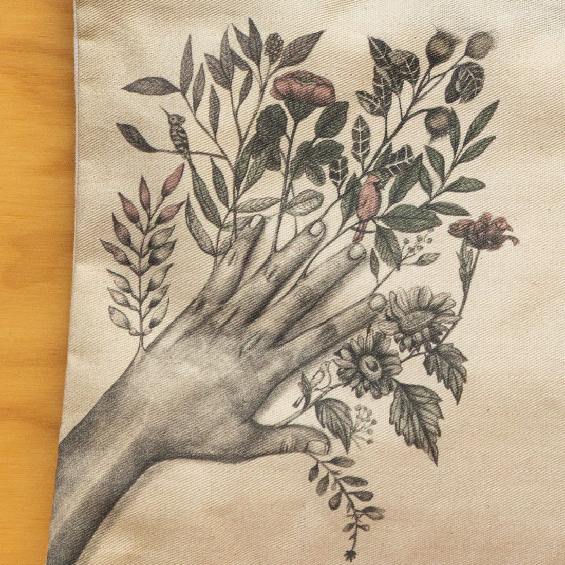 Portaútiles Ilustrado Manos Flores By Leen