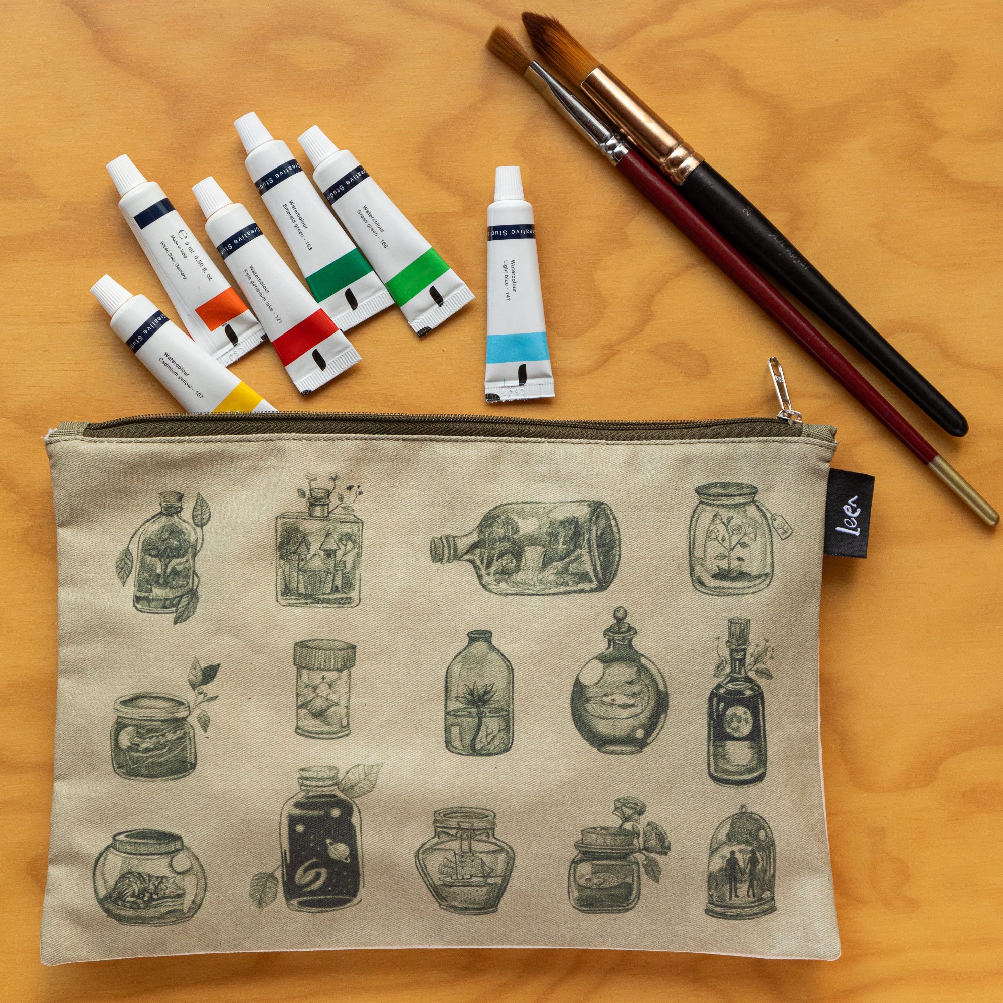 Portaútiles Ilustrado Recipientes By Leen