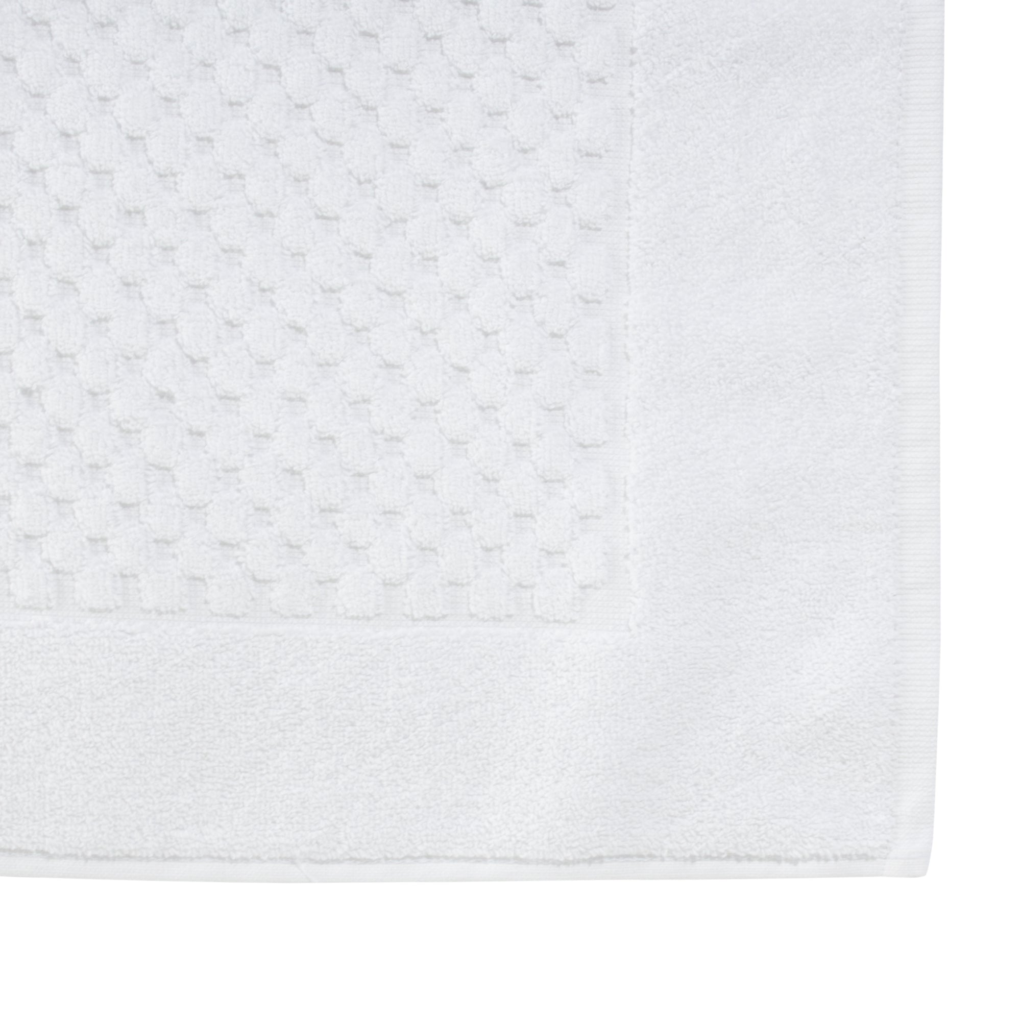 Tapete en toalla para baño Prime 100% algodón Blanco