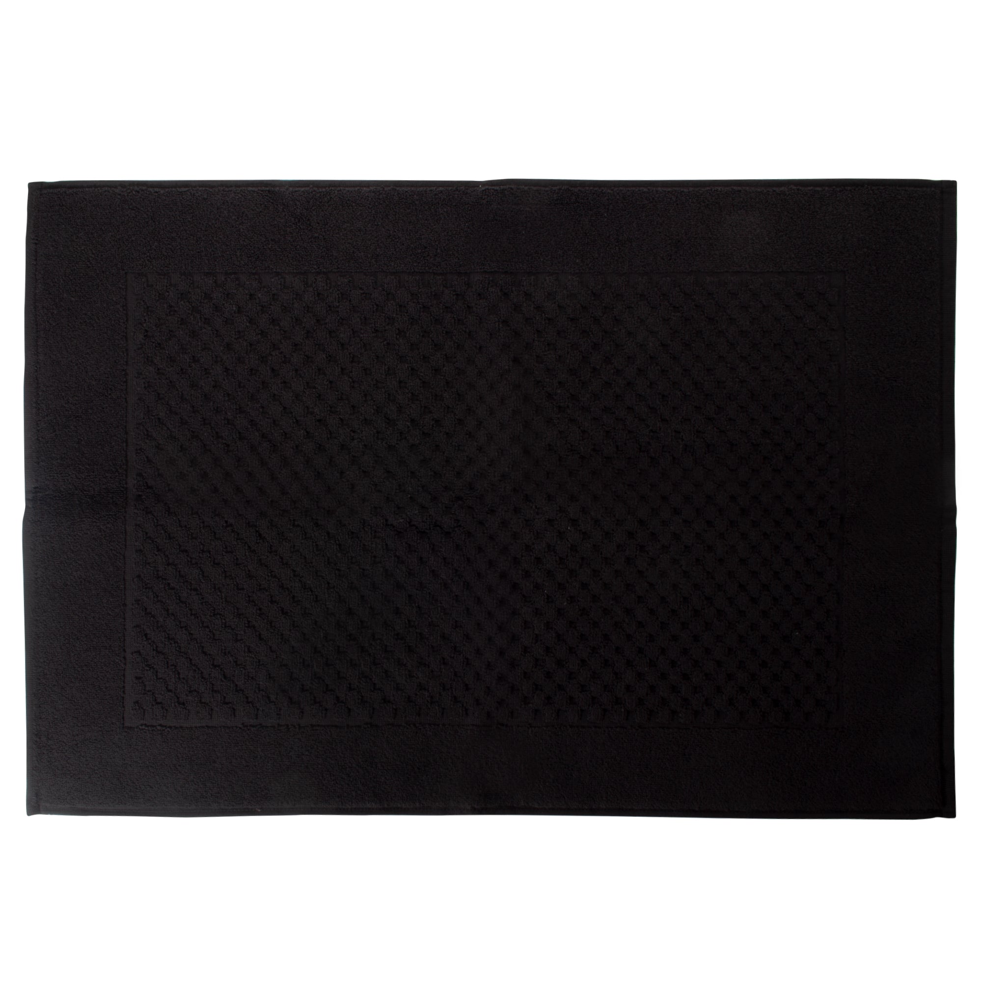 Tapete en toalla para baño Prime 100% algodón Negro