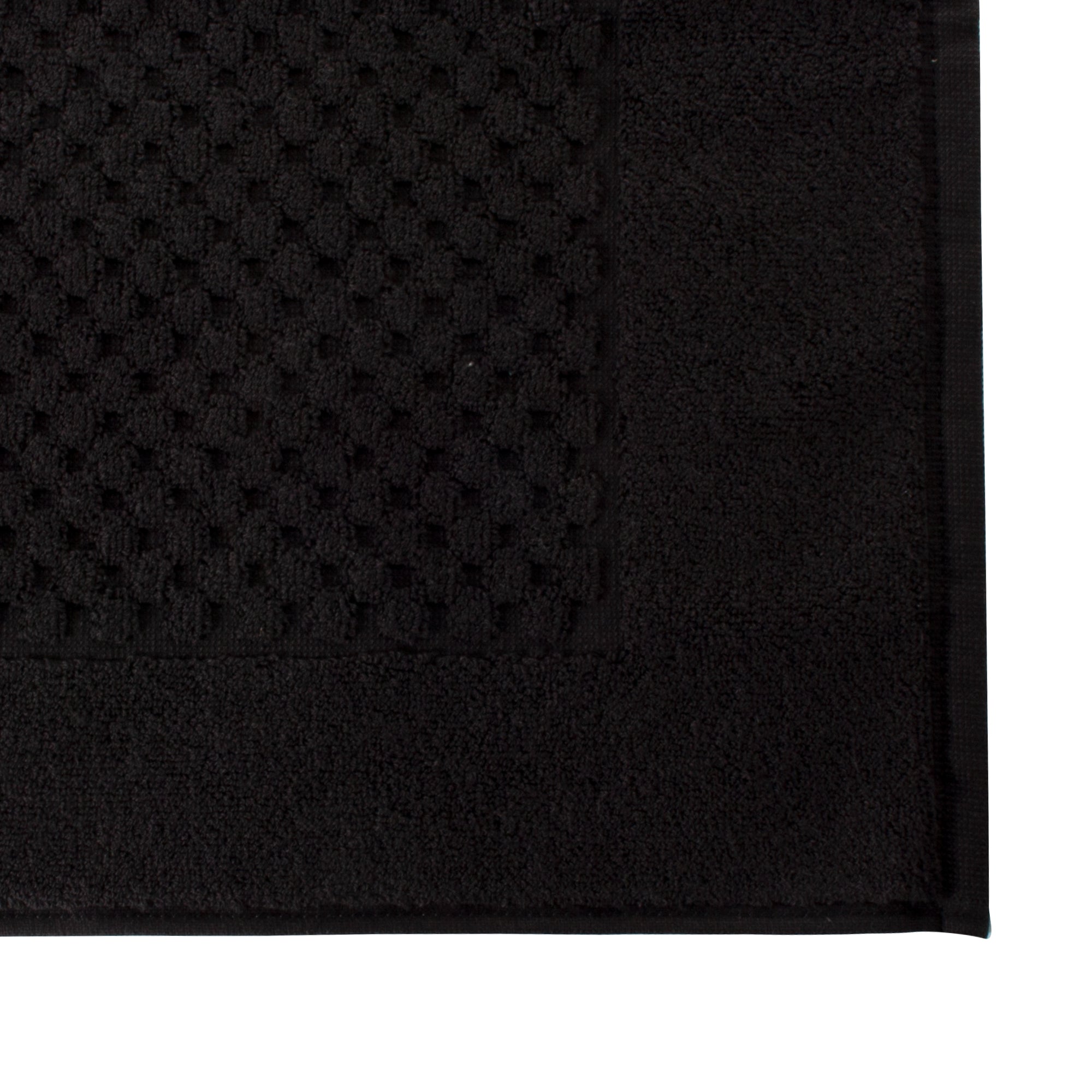 Tapete en toalla para baño Prime 100% algodón Negro