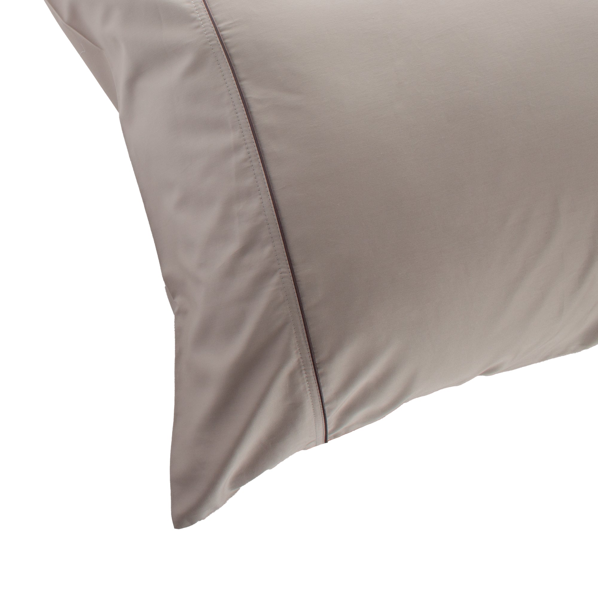 Juego de sábanas 100% algodón 300 hilos color Champignon