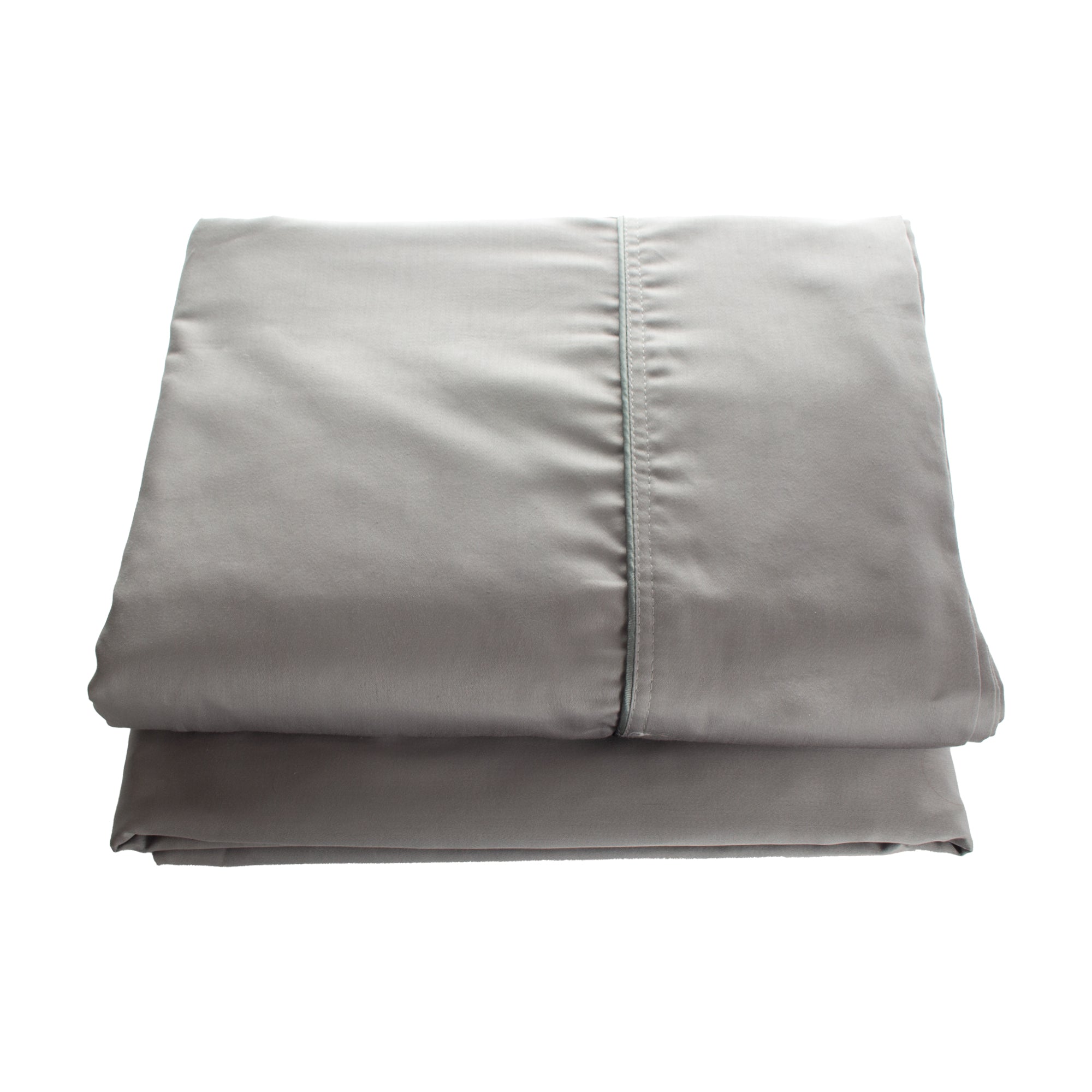 Juego de sábanas 100% algodón 300 hilos color Gris Oscuro