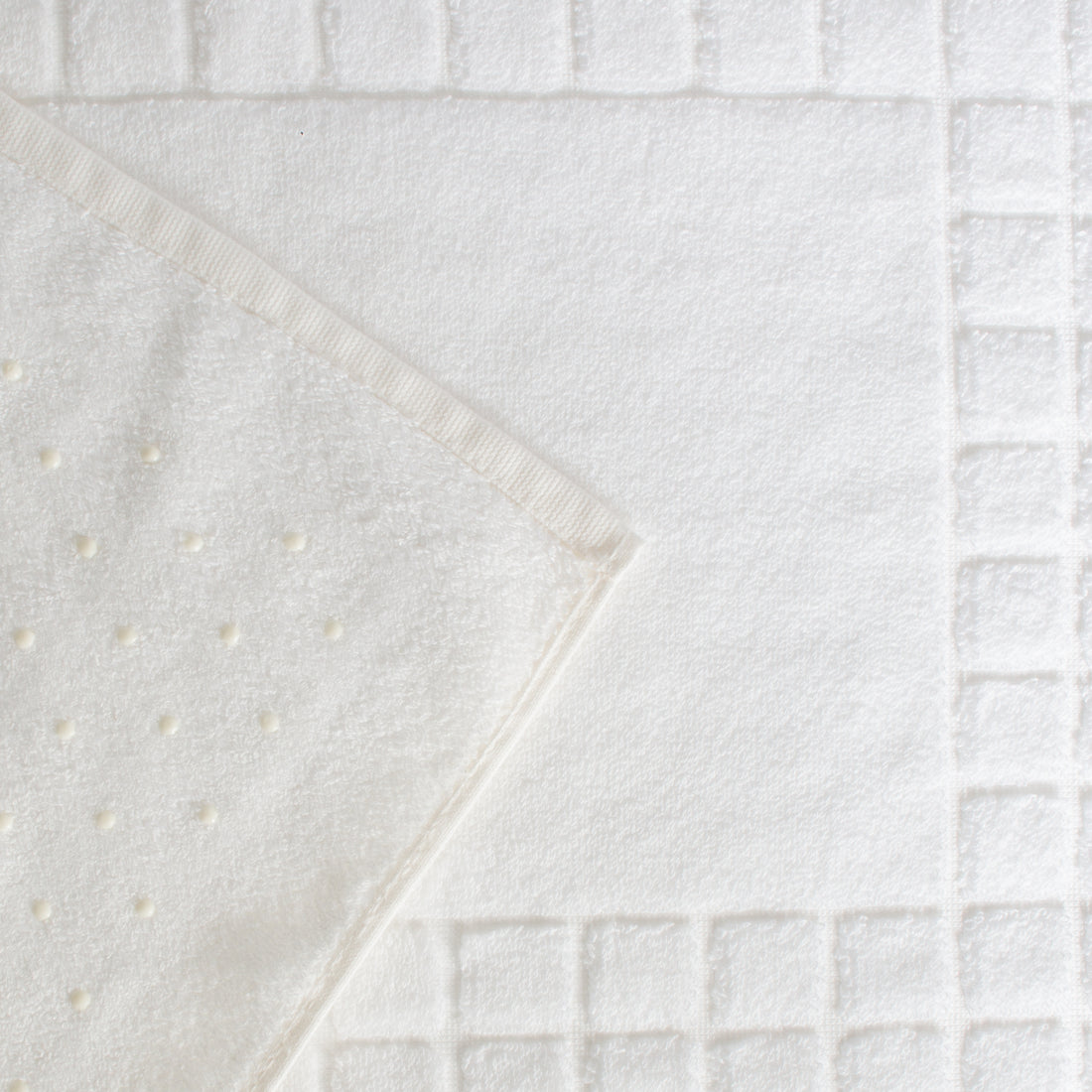 Tapete en toalla para baño antideslizante Duomo Blanco