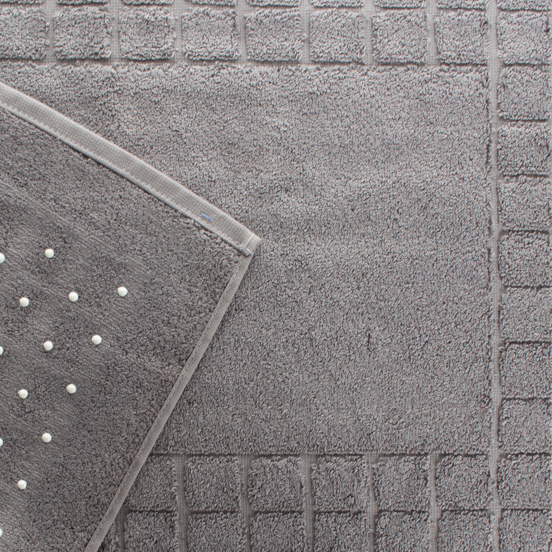 Tapete en toalla para baño antideslizante Duomo Gris