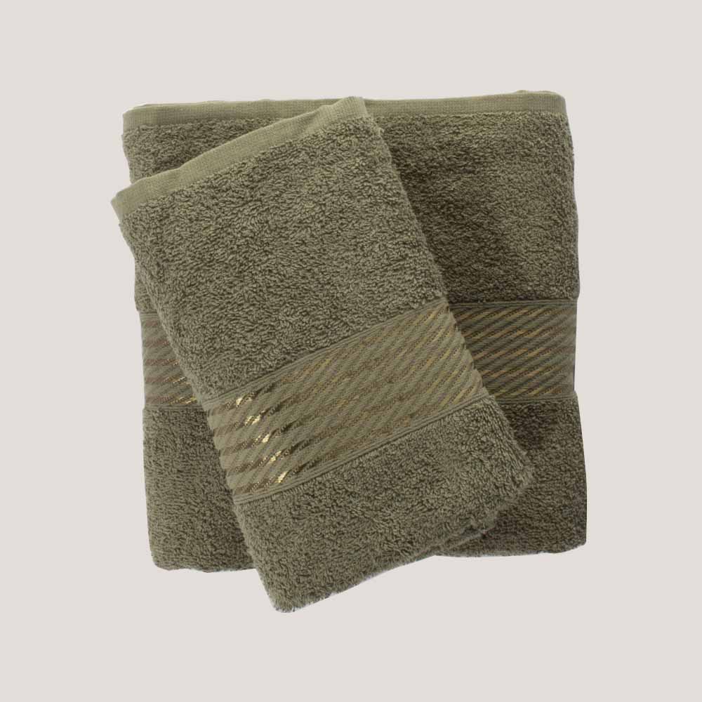 Toalla de Baño Prisma 100% algodón de 400 gr/m2 color verde