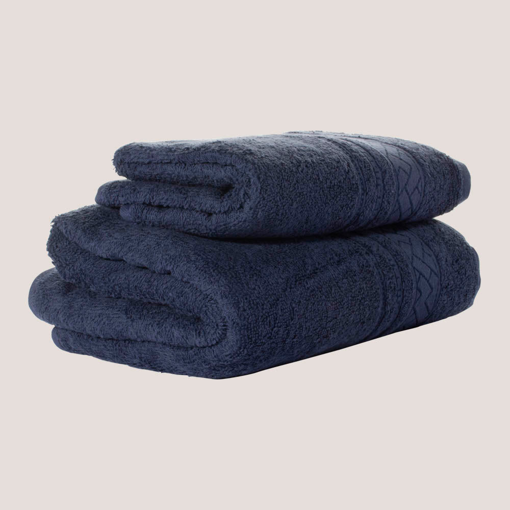 Toalla de baño Viena de algodón de 400 gr/m2 color azul