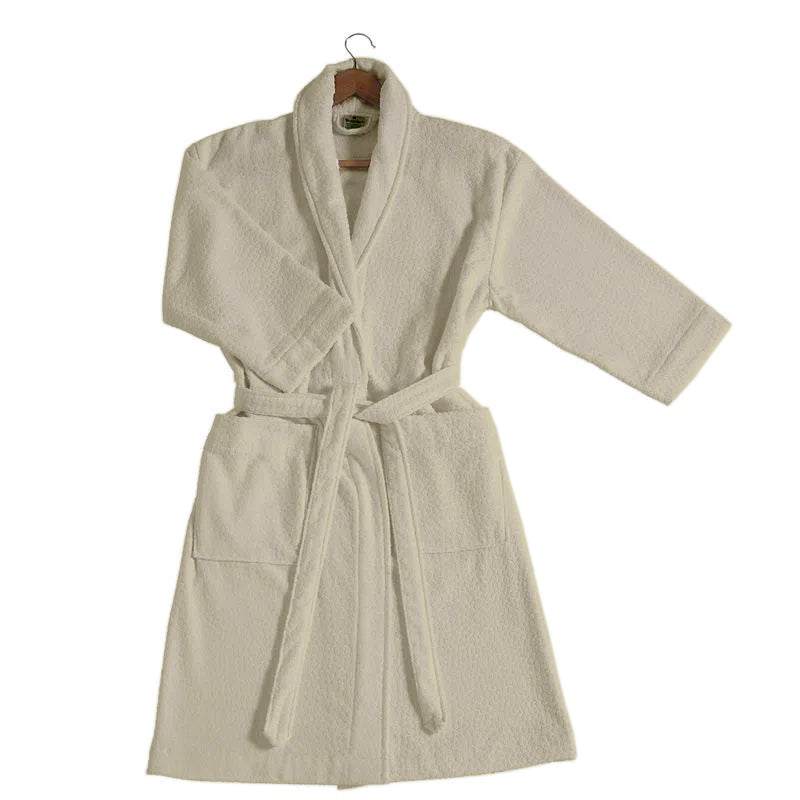 Bata de baño Perola 100% algodón. Ultra suave. Color Beige.