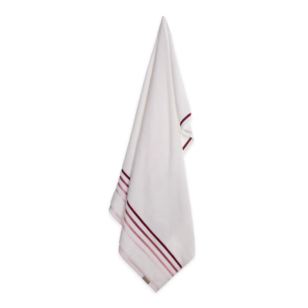 Toalla de baño Lumina 100% algodón 500 gr/m2 Blanco Rosa