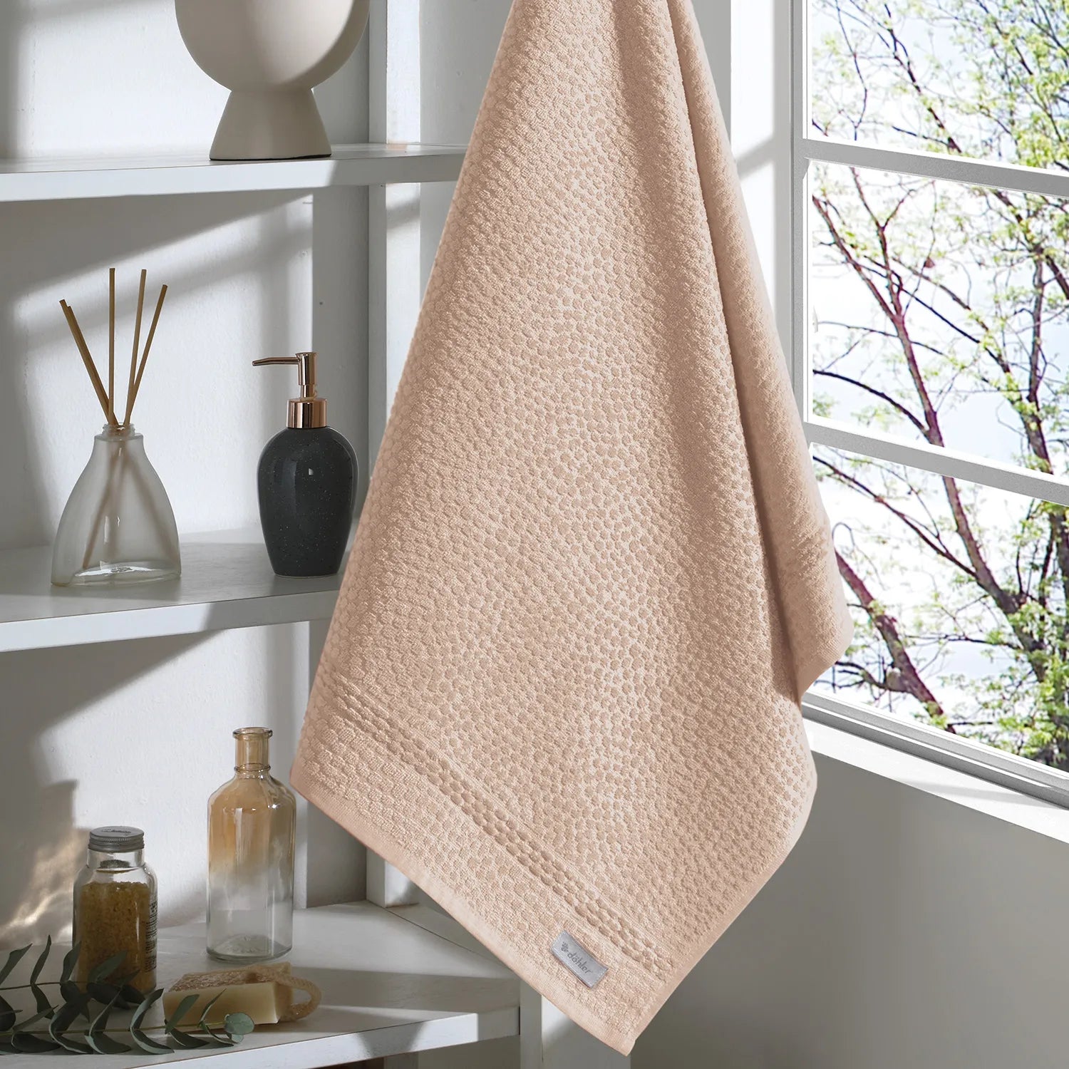 Toalla de baño Perola 100% algodón 400 gr/m2 Castaño
