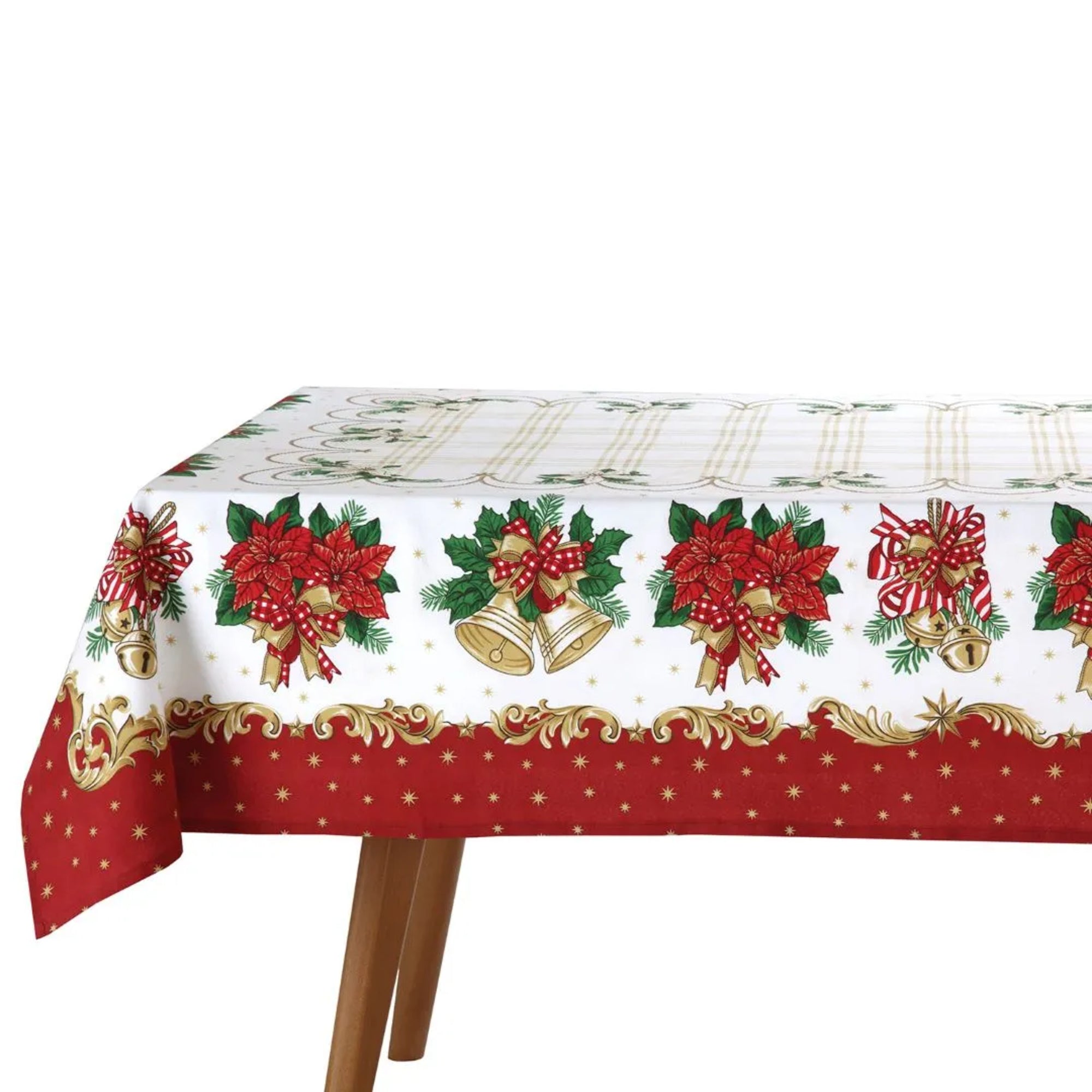 Mantel Decorativo Navideño Campanas