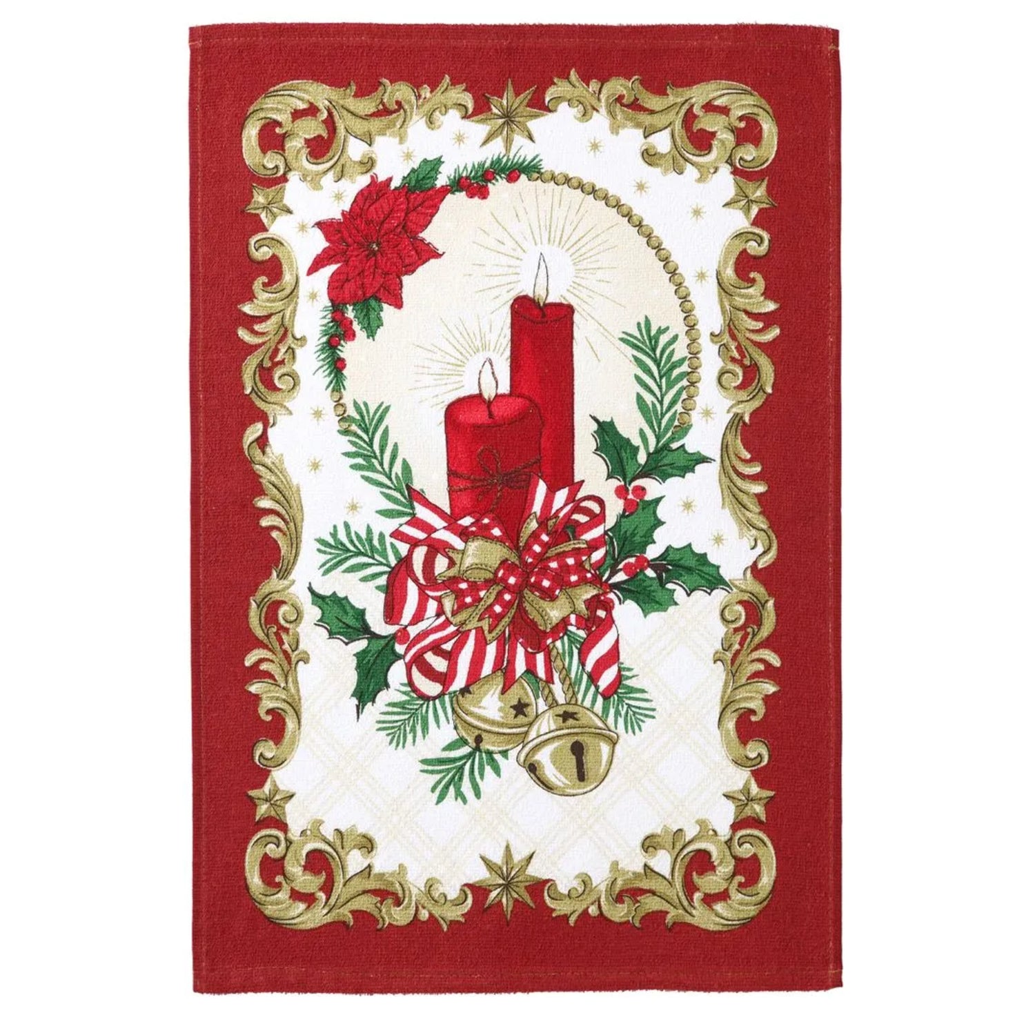 Juego x3 secadores navideños Campanas y Velas