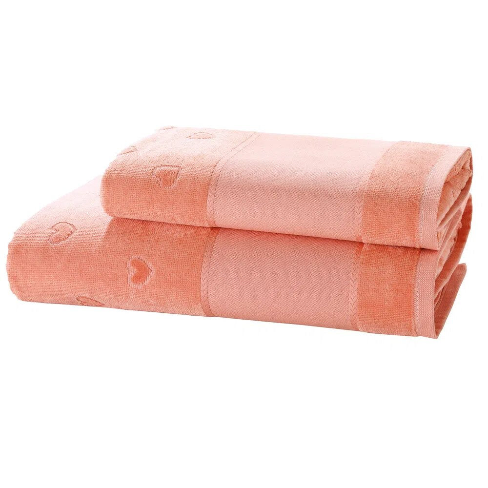 Toalla para bordar Verona 100% algodón 400 gr Coral