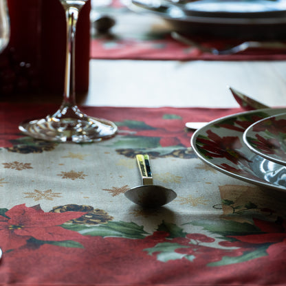 Camino de mesa navideño Campanas