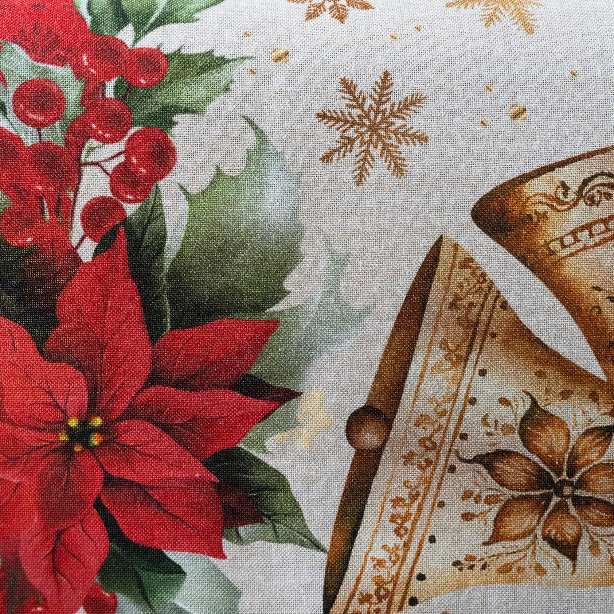 Camino de mesa navideño Campanas