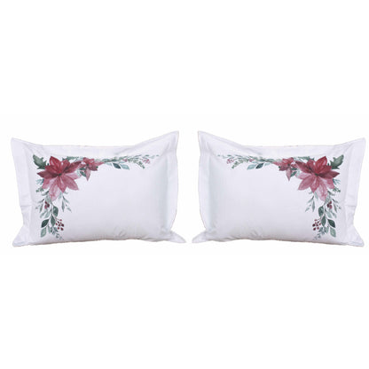 Juego x2 almohadones Aquarela Poinsetias
