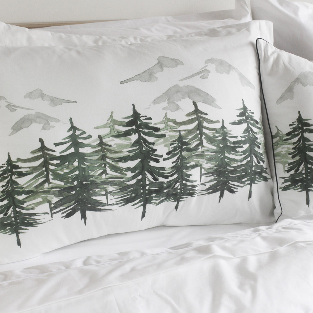 Juego x2 fundas para almohada navideñas Aquarela Arbore