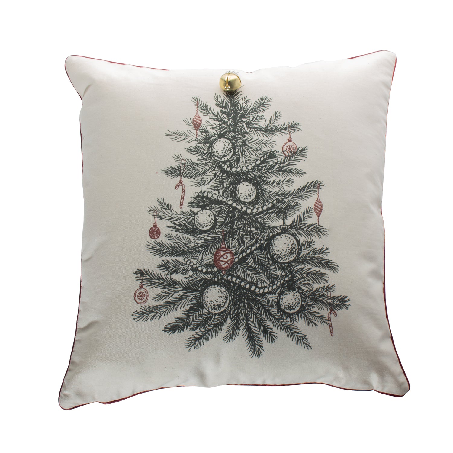 Funda decorativa para cojín navideña Arbol de Navidad