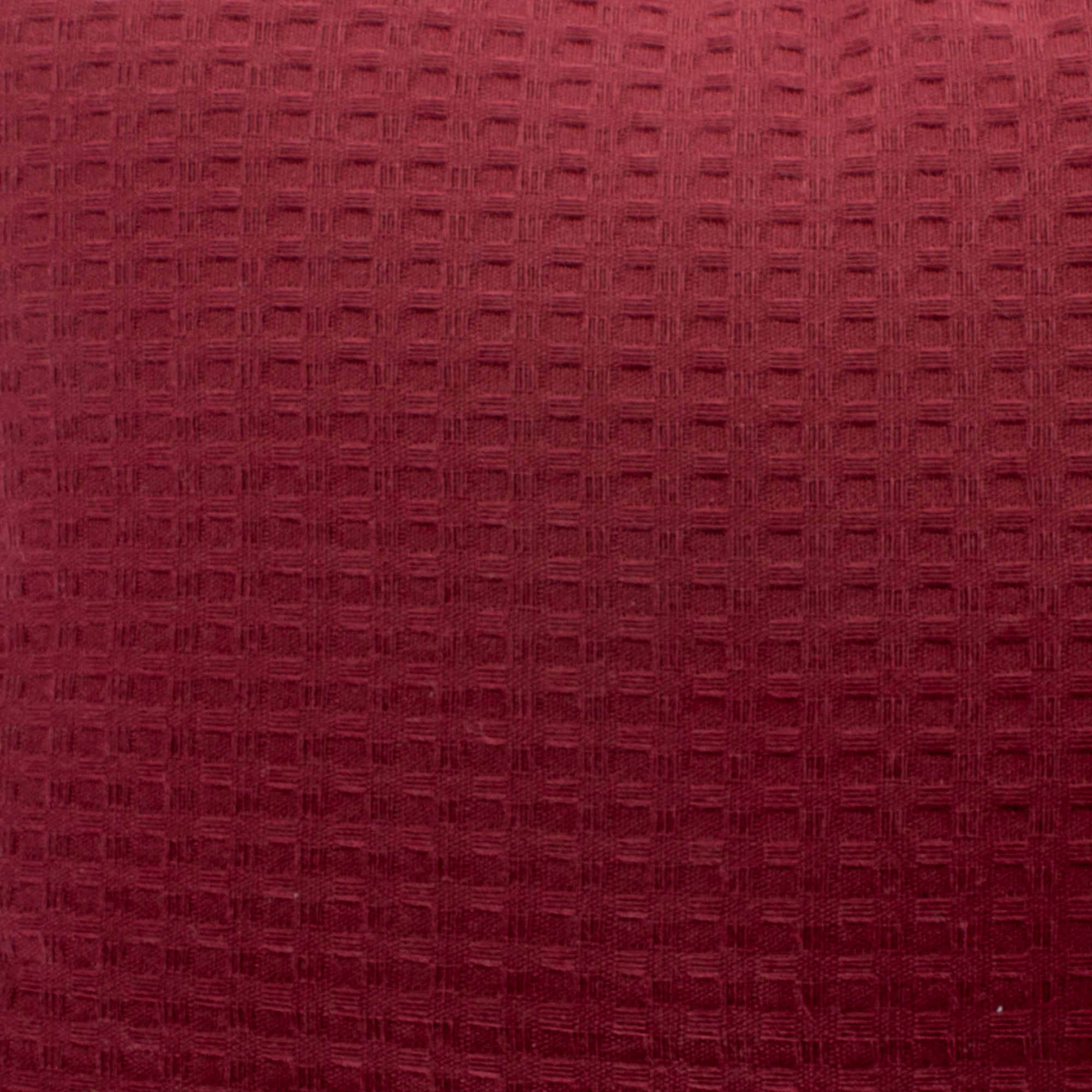 Funda piquet para cojín con flecos Vinotinto