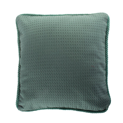 Funda piquet para cojín con cordón Verde