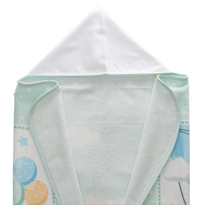 Toalla Capucha para bebé 100% algodón estampado Little Adventurer
