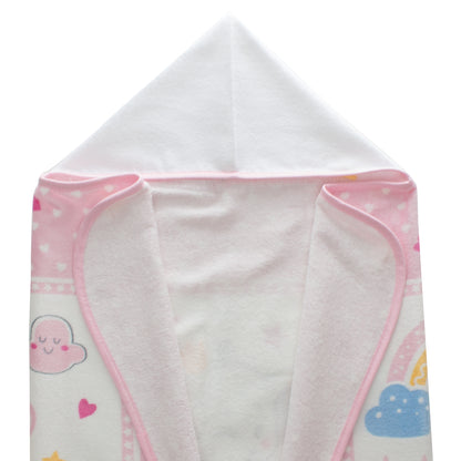 Toalla Capucha para bebé 100% algodón estampado Little Princess