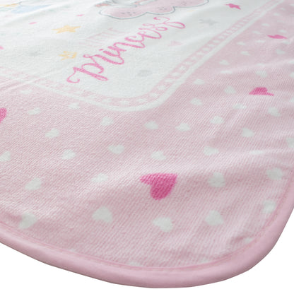 Toalla Capucha para bebé 100% algodón estampado Little Princess