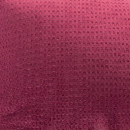 Funda piquet para cojín con pestañas Vinotinto