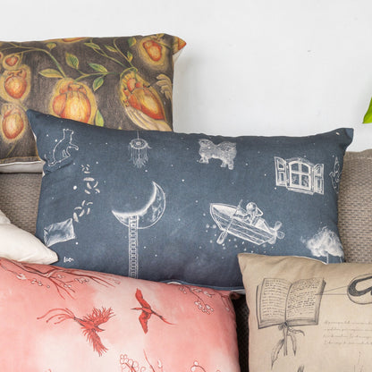 Funda Cojin Rectangular Ilustrada Durmiente By Leen