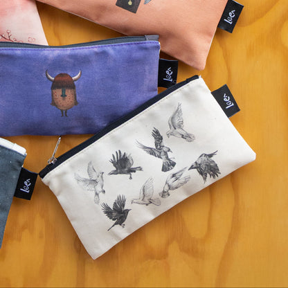 Mini Cartuchera Ilustrada Vuelos By Leen