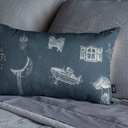 Funda Cojin Rectangular Ilustrada Durmiente By Leen