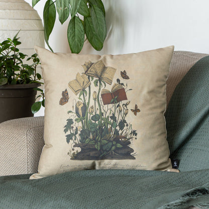 Funda Cojin Cuadrada Ilustrada Jardin Interior By Leen